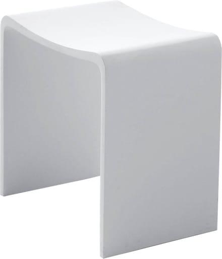Saqu Spa Deluxe solid surface kruk 40x30x42,5cm mat wit