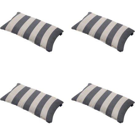 Madison - Sierkussen Amora - Grijs - 30x50x10cm - Set van 4