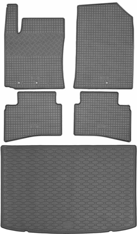 Rigum Bagażnik-Mat – Kia Stonic – Zwart – Rubberen Mats – Perfecte Pasvorm
