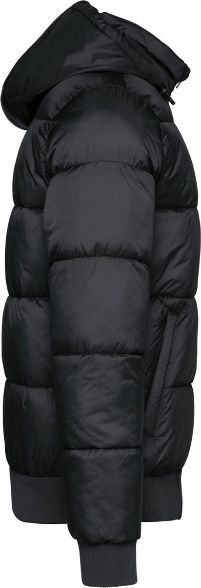 Kariban Uniseks jasje met capuchon in gerecycleerd ripstop K6166 - Black - M