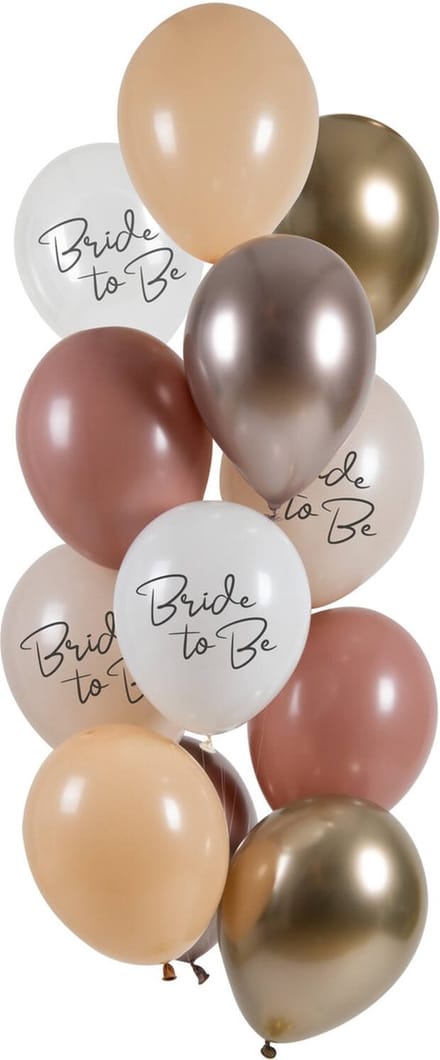 Ballonnen Bride To Be 33cm - 12 stuks