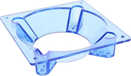 InLine® Ventilator adapter, 120mm op 70/80/90mm, voor warmteafvoer, acryl