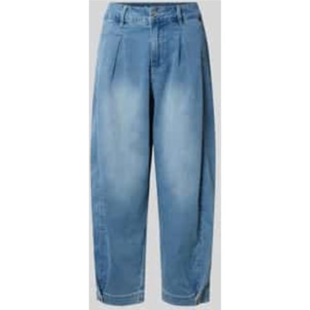 barrel fit jeans met steekzakken model 'Alba Cozy'