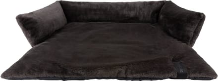 District 70 NUZZLE - Zachte Mand Voor Op De Bank - Medium: 75 x 75 cm - Donker Grijs