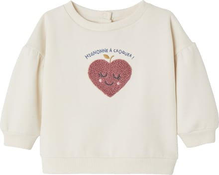Vertbaudet Babysweater met hartjes in bouclй