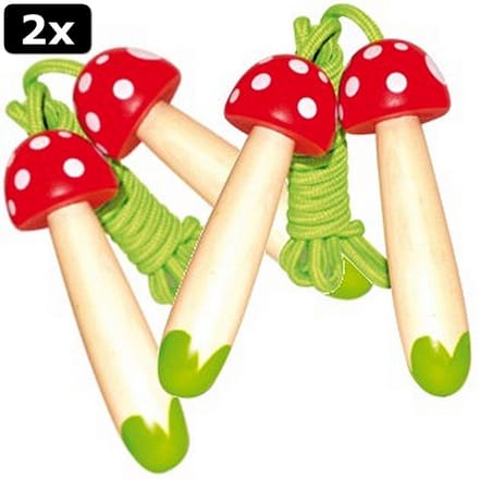 2x Simply for Kids Springtouw Paddestoel