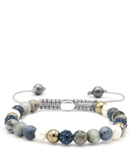 Spiral Pearls Rock xs (blue crystal) 83654 (Lengte: 17.50-19.00 cm)