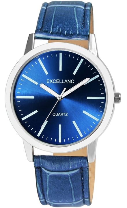 EXCELLANC herenhorloge kunstleer Mineralglas