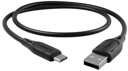 Cygnett USB-A naar USB-C Kabel 1 Meter - Zwart