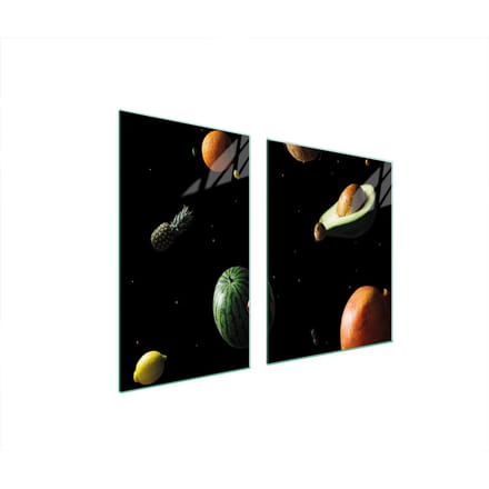 TMK ArtDeko - Snijplank en Beschermplaat - Glas - 100x52cm - Ovaal