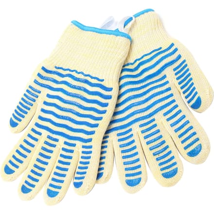 2 STUKS Hittebestendige Handschoen One Size 500 graden Celsius Antislip Vlamvertragend voor Magnetron Handbescherming beige