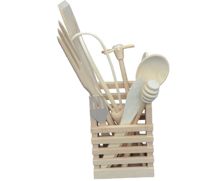 Houten Keukengerei / Keuken setje
