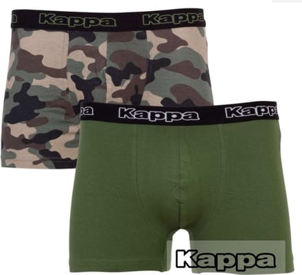 Kappa 2 boxershorts skinny fit maat L camo/cactus