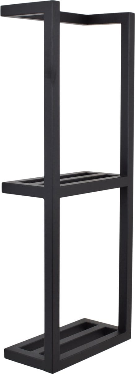 LOFT42 Pim Wandhanddoekenhouder 2 laags - Zwart - Metaal