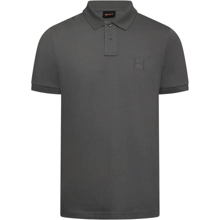 Boss Polo-shirt voor heren met Passenger Box-logo (Donkergrijs)
