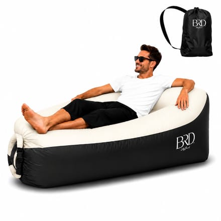 BRD® Opblaasbare lucht ligstoel Offwhite - Air Lounger Buiten - Waterproof
