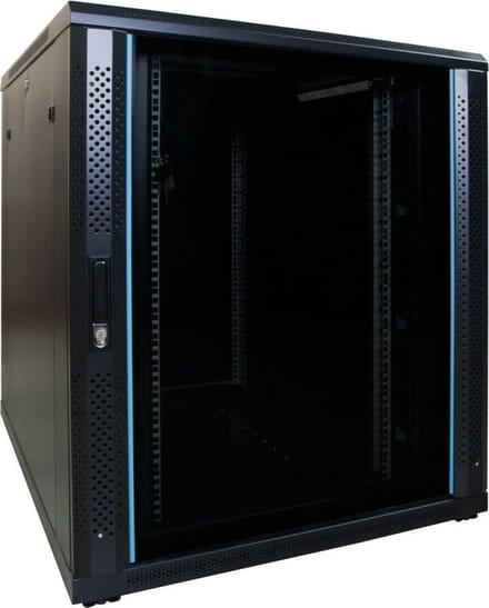 DSIT 18U serverkast met glazen deur 800x1000x1000mm (BxDxH) - serverbehuizing - serverrack - 19 inch