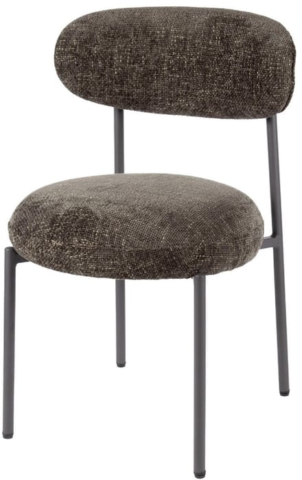 AnLi Style Stoel Round Cargo bruin - set van 2