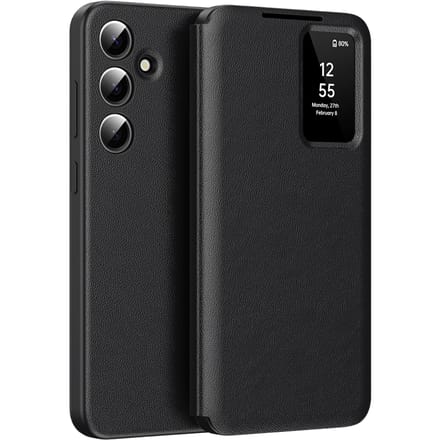 CaseBody Samsung Galaxy A55 Smart Cover Zwart
