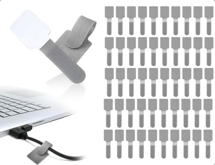 Solidchoice - 50 Stuks Knoopstrip met Zelfklevende Kabelhouders