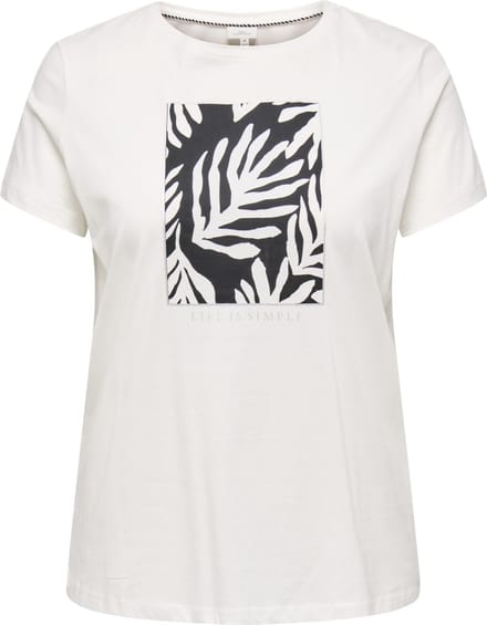 ONLY CARMAKOMA - CARBOOSTERY LIFE SS REG TEE JRS - Dames - T-shirts