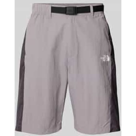 Short met logo en riem
