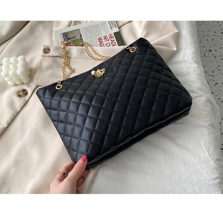 Sacs à provisions brodés pour femmes Sacs Mère pour femmes Version coréenne Sacs Tote black