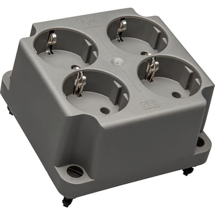 ABB 4-Gang Schuko Socket Afdekking 3640 Gerecycled - 1SPA007130F9260 - E3YDU