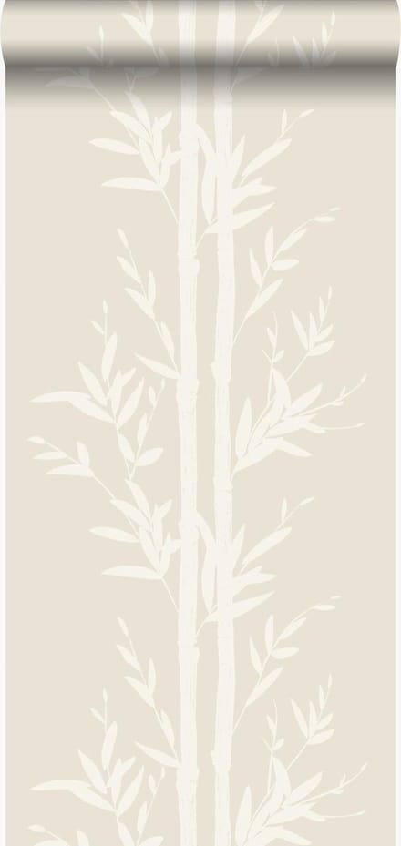Origin Wallcoverings behang bamboe gebroken wit - 53 cm x 10.05 m - 345750