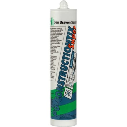 Zwaluw Den Braven 200641 PU-Constructiontix Super Constructielijm - Transparant - 310ml