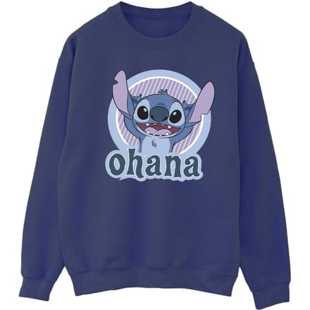 Disney Dames/Dames Lilo And Stitch Ohana Cirkel Sweatshirt (Marineblauw)
