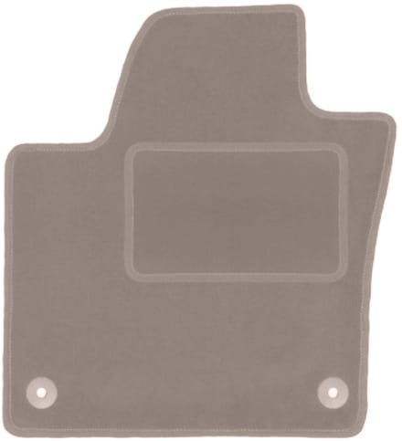 Beige bestuurdersmat voor: Volkswagen Sharan II minivan (2010-)