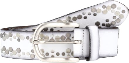 Vanzetti Leren Riem Belt 35MM W100 White Wit