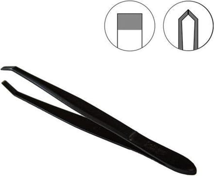 Disna zwarte RVS pincet 9cm (Solingen)