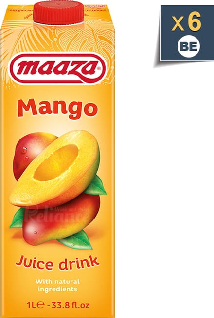 Maaza Mango 6x1L - Mangosap 6 x 1 liter