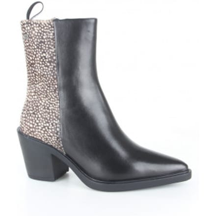 Maruti - Gisele Enkellaarsjes op hak Pixel - Black/Pixel Black - 37