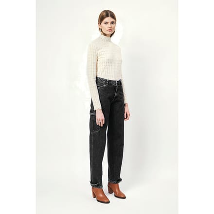 Dante6 Preston Cargo Jeans Washed Black Größe: 25 | Cargohosen Outlet | Damen | Schwarz