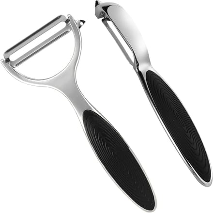 Dunschiller Set - Dunschillers - Dunschiller Aardappel - Aardappelschilmesje - Zilver