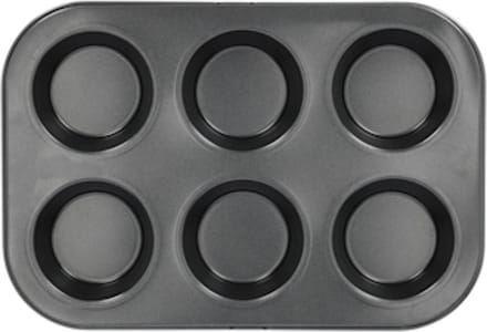 Blokker Muffin Bakvormen - Muffinvorm 6 Stuks - Anti-Aanbak - RVS