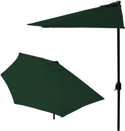 Balkonparasol - halve parasol - 240 cm - groen