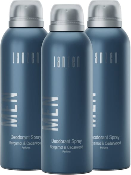 JANZEN Deodorant Spray For Men 3-pack