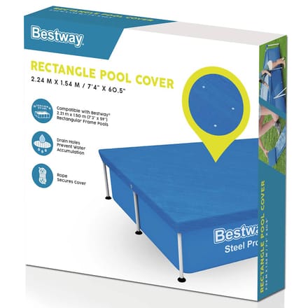 Bestway - Zwembad Afdekzeil - 221 x 154 cm