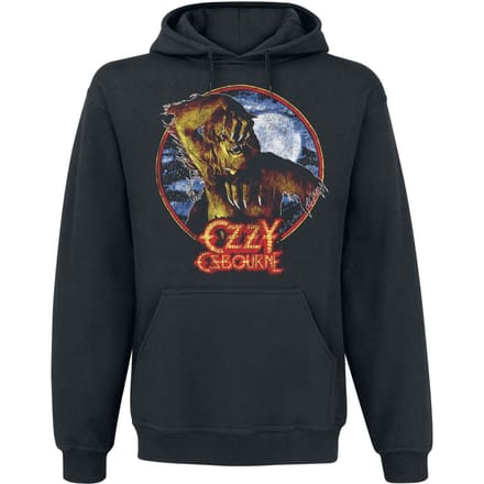 Ozzy Osbourne Trui met capuchon - Bark At The Moon - M - voor Mannen - zwart