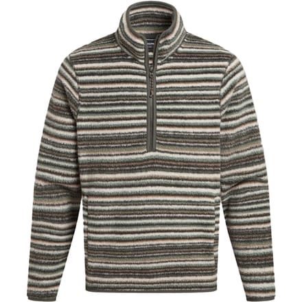 Craghoppers Heren Tatton II Contrast Gestreept Fleece Top (Bosgroen)