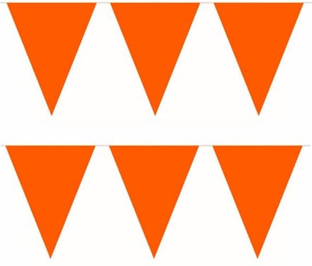 Vlaggenlijn oranje 10 meter