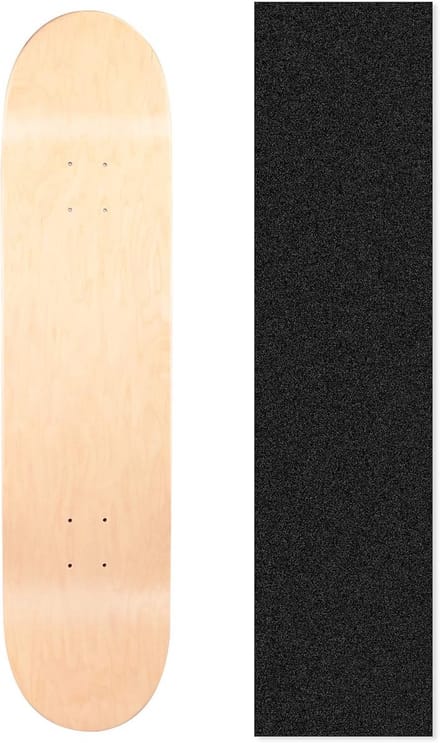 Robuust Dubbel Kicktail Skateboard Deck - Inclusief Griptape