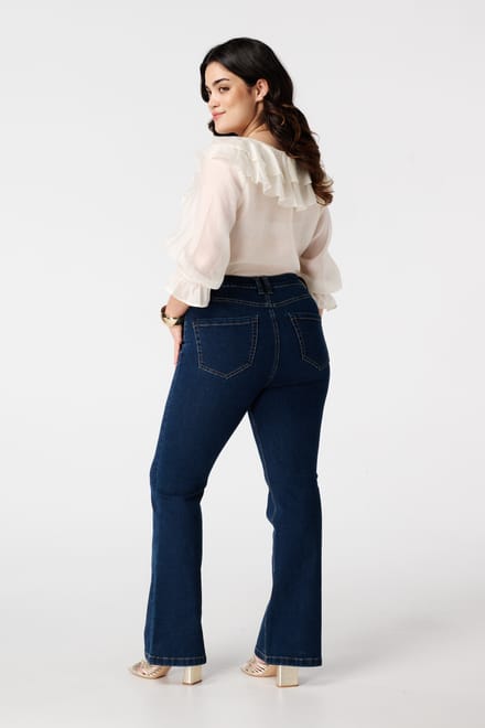 MS Mode Jeans Flared leg jeans JASMIN