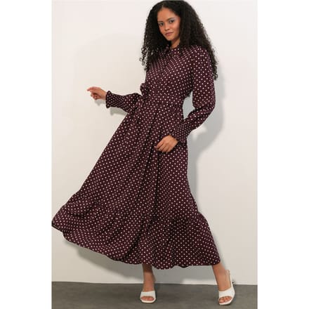 Paisley Geknoopt Midi Hemdjurk