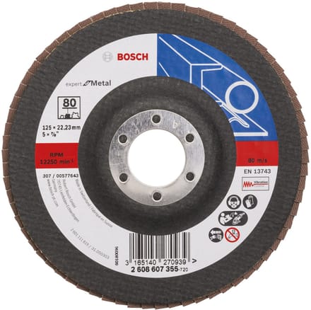 Bosch - Lamellenschuurschijf 125 mm, 22,23 mm, 80