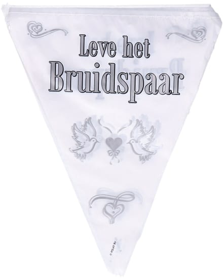Folat Vlaggenlijn Bruidspaar - 10 meter - huwelijk - leve het bruidspaar - slinger